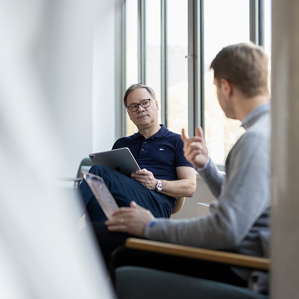 Dirk Brunke und Til Steng im Gespräch